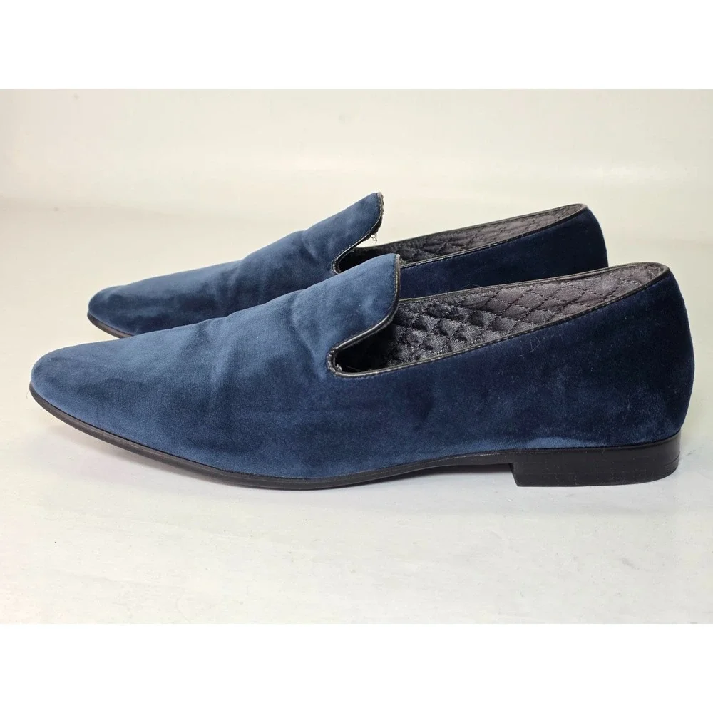 Giorgio Brutini Men's Shoes Size 10 M Blue Velvet Slip On Dress Formal Loafers